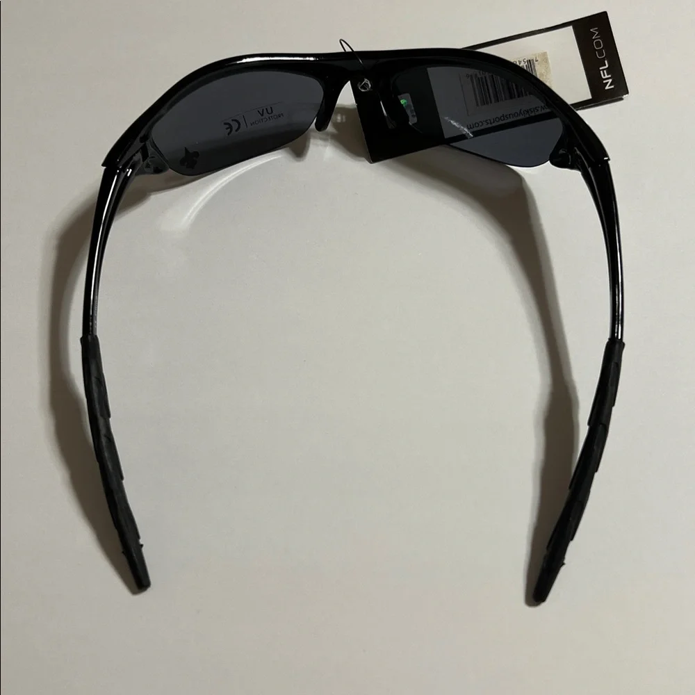 New Orleans Saints NFL Black Sunglasses with Fleur De Lis Logo